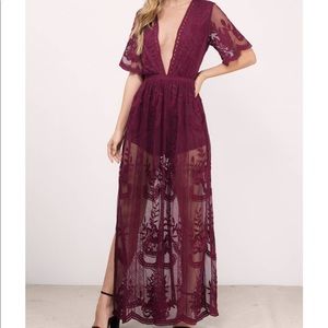 Wild Honey Lace Maxi Romper